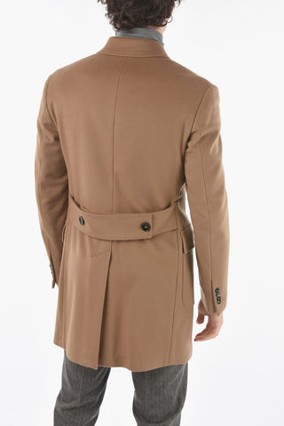CC COLLECTION Wool Blend Double Breasted Coat
