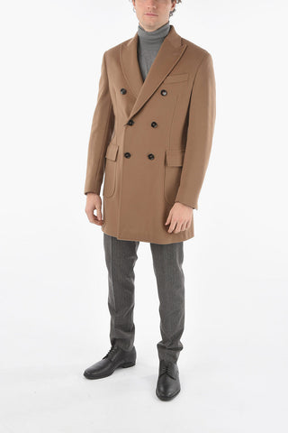 CC COLLECTION Wool Blend Double Breasted Coat