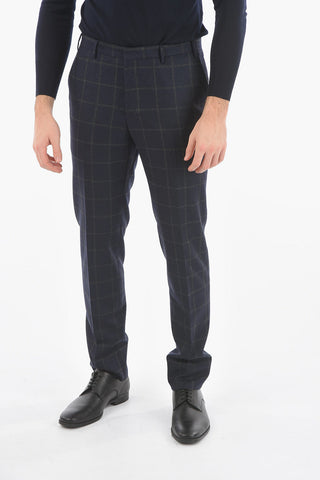 CC COLLECTION Windowpane-checkered RETAILORED Suit with Beetle Brooch