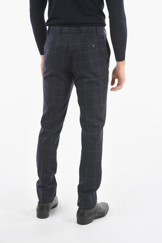 CC COLLECTION Windowpane-checkered RETAILORED Suit with Beetle Brooch