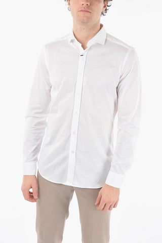 CC COLLECTION Camicia in Cotone leggero con Collo Francese