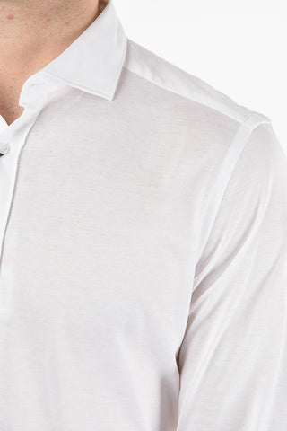 CC COLLECTION Camicia in Cotone leggero con Collo Francese