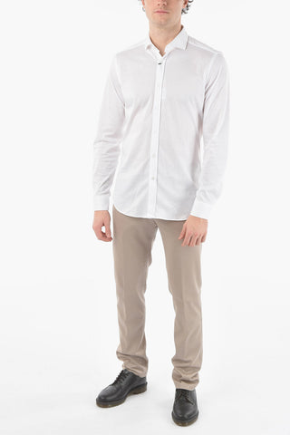 CC COLLECTION Camicia in Cotone leggero con Collo Francese