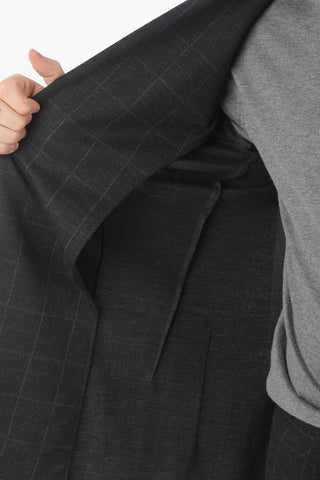 CC COLLECTION Graph-checkered RESET 2-piece Suit with Beetle Brooch