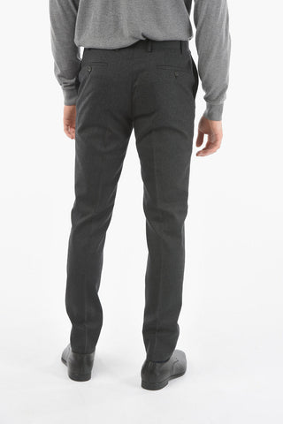 CC COLLECTION Virgin Wool Unlined Suit with Beetle Brooch
