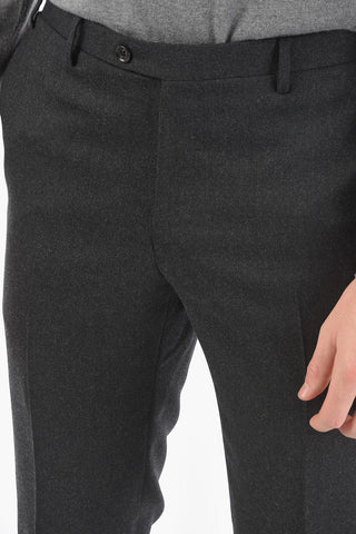 CC COLLECTION Virgin Wool Unlined Suit with Beetle Brooch