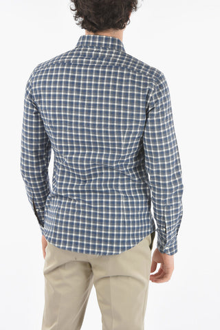 ID Gun Club Check Spread Shirt with Spread Collar