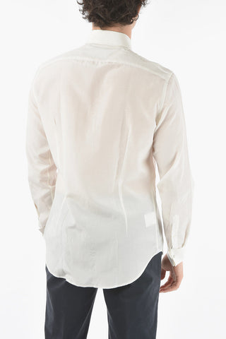 Silk and Cotton Shirt with Cufflinks