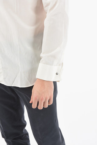 Silk and Cotton Shirt with Cufflinks