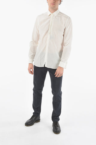 Silk and Cotton Shirt with Cufflinks