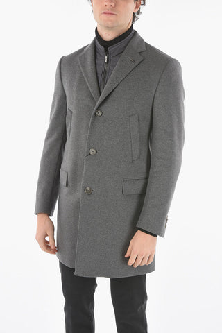 CC COLLECTION Removable Chester Piece Wool Blend Coat