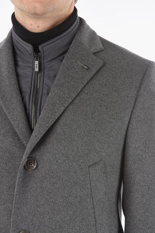 CC COLLECTION Removable Chester Piece Wool Blend Coat