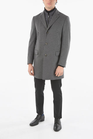 CC COLLECTION Removable Chester Piece Wool Blend Coat