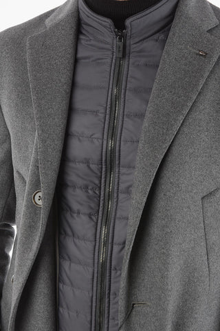 CC COLLECTION Removable Chester Piece Wool Blend Coat