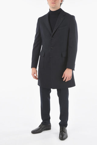 CC COLLECTION Half-lined Wool Blend Coat