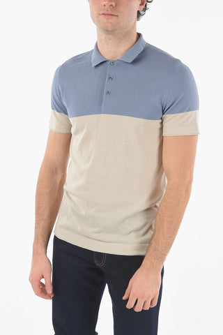 ID 3 Button Two-Tone Polo Shirt