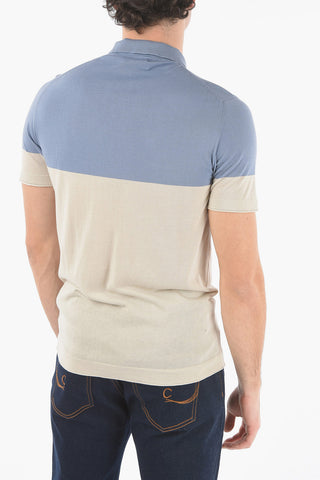 ID 3 Button Two-Tone Polo Shirt