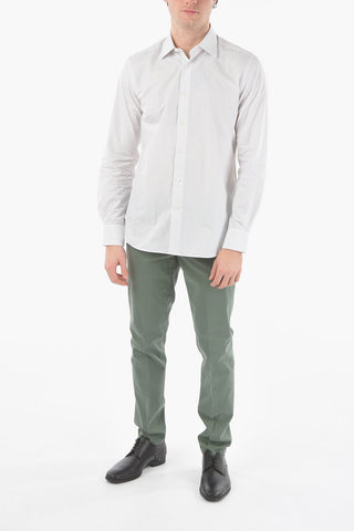 Striped Spread Collar Shirt