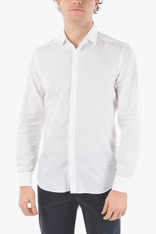 CC COLLECTION Lurex Details Shirt with Cufflinks