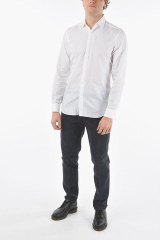 CC COLLECTION Lurex Details Shirt with Cufflinks