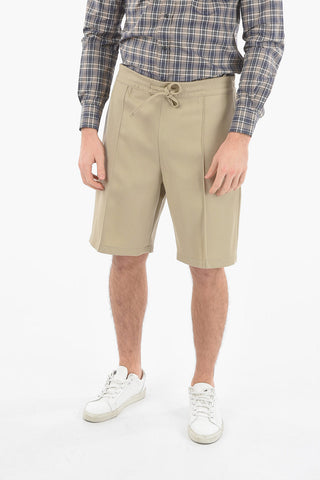 ID Drawstring Twill Cotton Blend Shorts