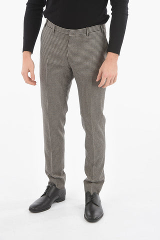 CC COLLECTION Microcheckered RESET 2-piece Suit with Beetle Brooch