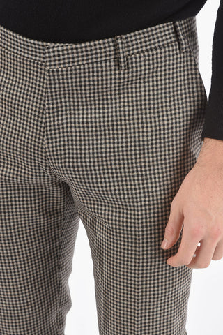 CC COLLECTION Microcheckered RESET 2-piece Suit with Beetle Brooch