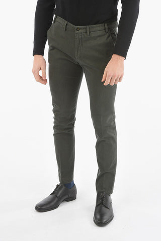 CC COLLECTION Stretch Cotton Chino Pants with Belt Loops