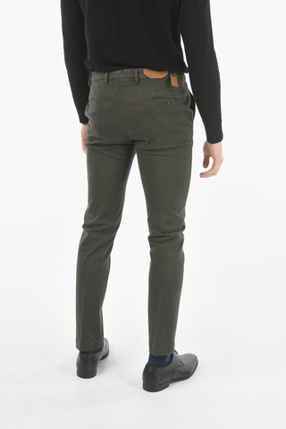 CC COLLECTION Stretch Cotton Chino Pants with Belt Loops