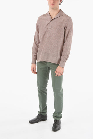 Silk 1-Button Shirt