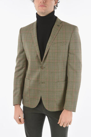 CC COLLECTION District Check RESET Virgin Wool Blazer