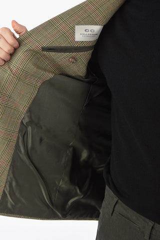 CC COLLECTION District Check RESET Virgin Wool Blazer