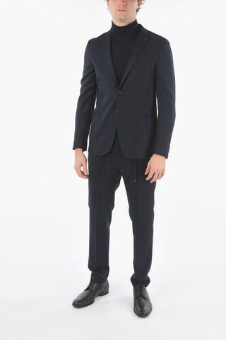 CC COLLECTION Virgin Wool REWARD Unlined Suit with Beetle Brooch