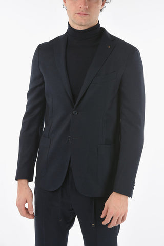 CC COLLECTION Virgin Wool REWARD Unlined Suit with Beetle Brooch