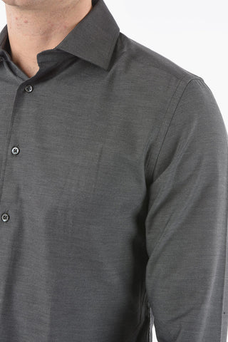 Pin Point Spread Collar Shirt