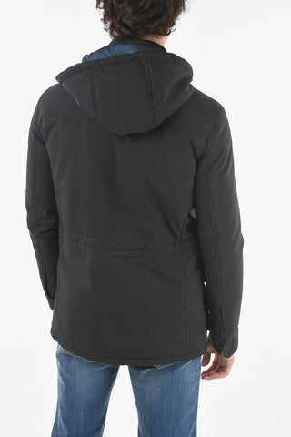 Removable Hood PEPE Padded Raincoat