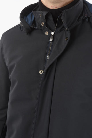 Removable Hood PEPE Padded Raincoat