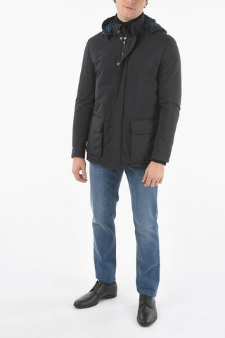 Removable Hood PEPE Padded Raincoat