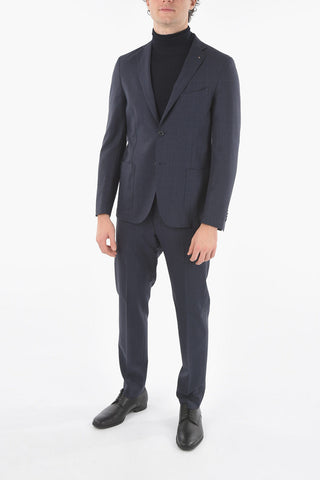 CC COLLECTION SMART SUIT Glen-checkered RESET Suit with Beetle Brooch