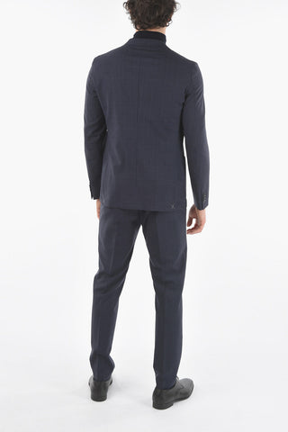 CC COLLECTION SMART SUIT Glen-checkered RESET Suit with Beetle Brooch