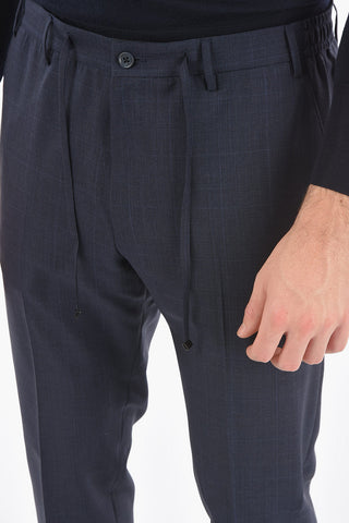 CC COLLECTION SMART SUIT Glen-checkered RESET Suit with Beetle Brooch