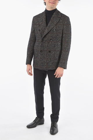 CC COLLECTION O. WEAR Double-breasted DELTA Tweed Fabric Coat