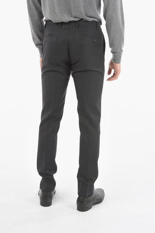 CC COLLECTION Double-breasted RESET Suit in Bird's eye-motif with Peak Lapel