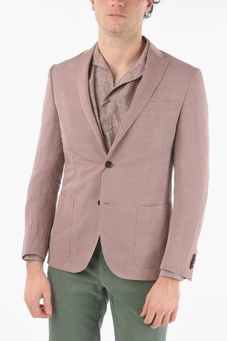 Unlined ACADEMY SOFT Flax Blend Blazer