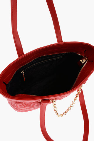 LOVE gesteppte Tote aus Kunstleder
