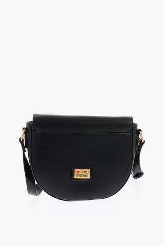 LOVE Faux Leather Shoulder Bag with Maxi Clamp