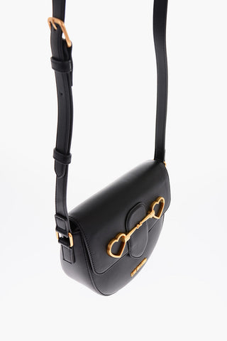 LOVE Faux Leather Shoulder Bag with Maxi Clamp