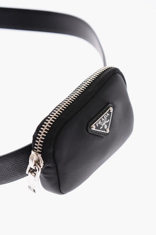 30mm Saffiano Leather Belt with Pouch