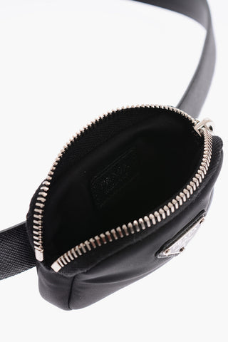 30mm Saffiano Leather Belt with Pouch