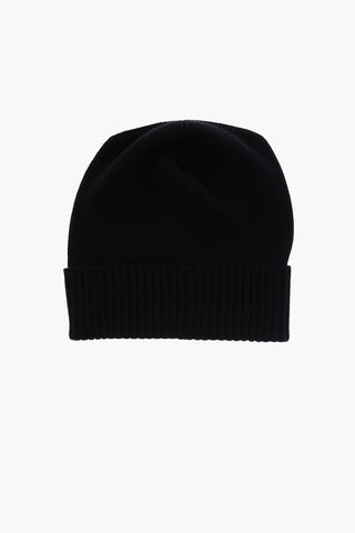 Contrasting Logo Cashmere Beanie